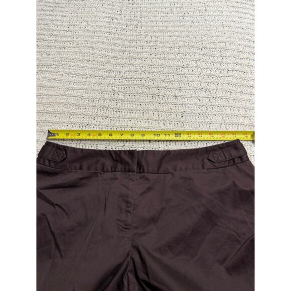 Worthington Modern Fit Dress Pants Cropped Capri Womens 14 Petite Taupe Brown - Picture 5 of 9